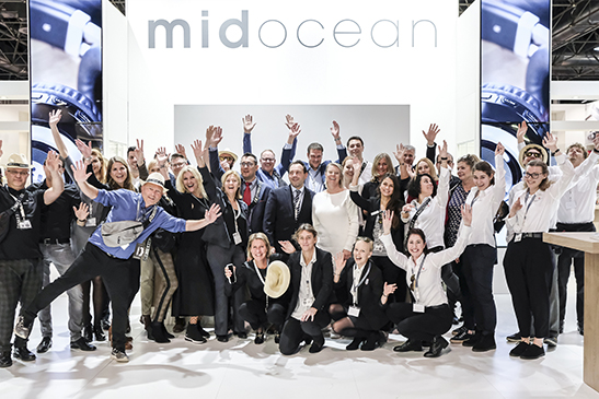 midocean employees at an event