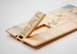 Flat card shapes