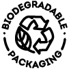 Logo biodegradable packaging