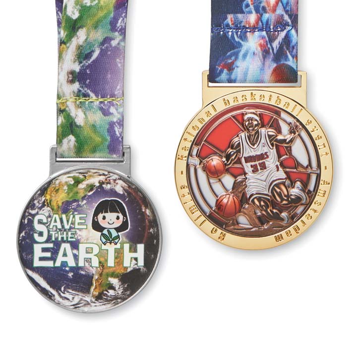 UV printed zinc alloy medal: MM1032